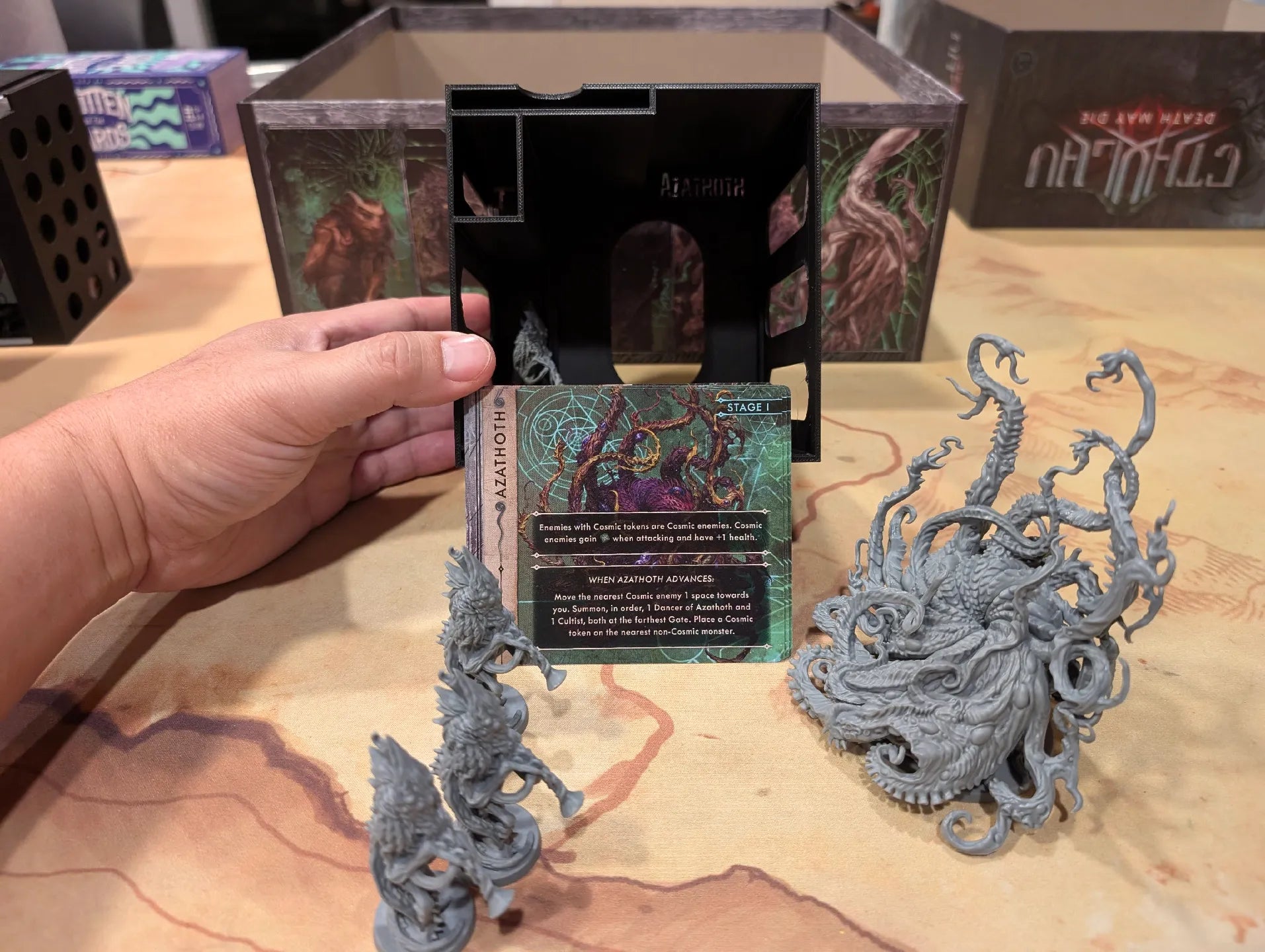 Cthulhu Death May Die Insert (Holds Season 1, 2, 3, 4, Unknowable, Goat, Yog, Ithaqua, Animal Allies) - KreativLayers