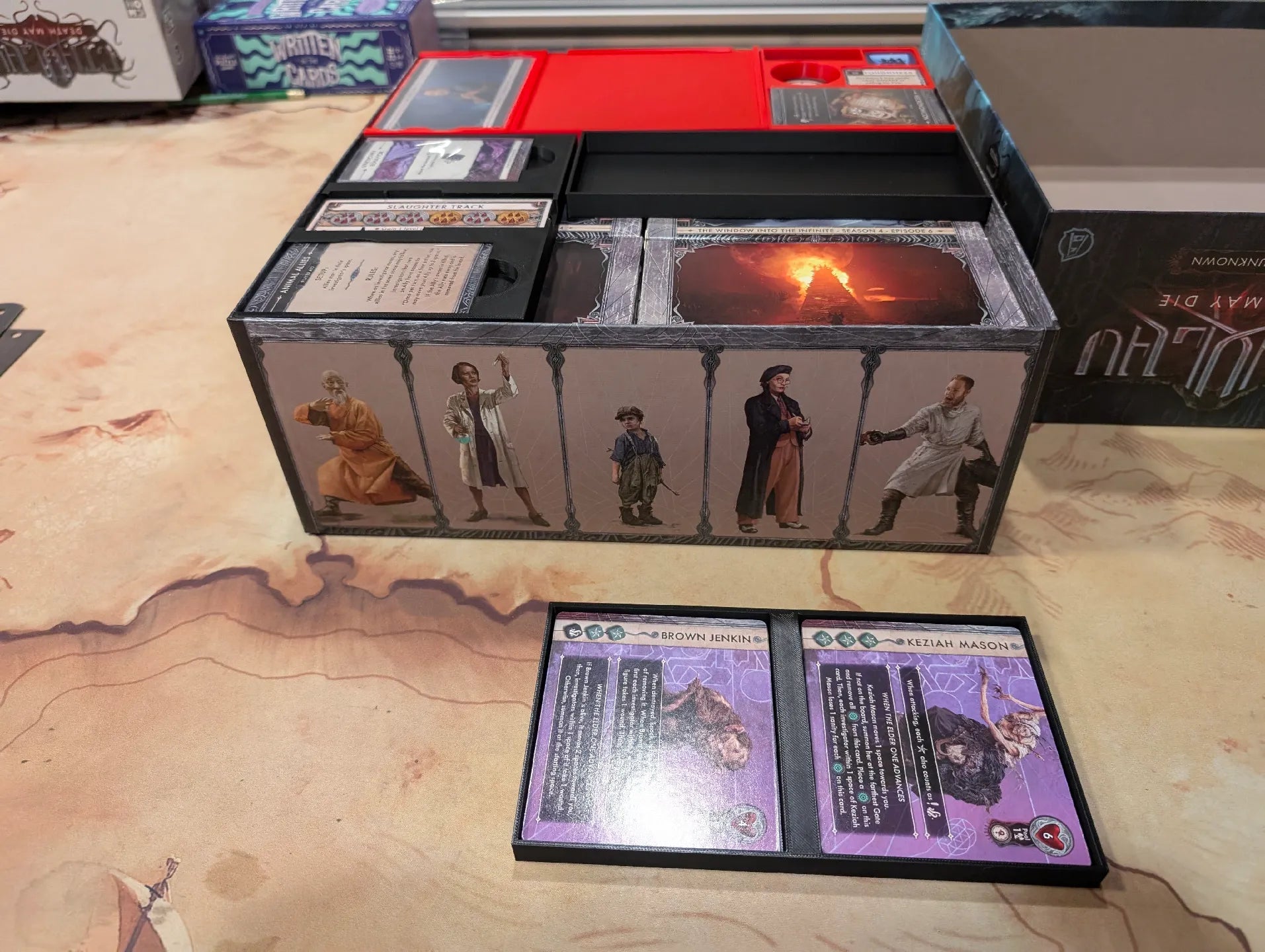 Cthulhu Death May Die Insert (Holds Season 1, 2, 3, 4, Unknowable, Goat, Yog, Ithaqua, Animal Allies) - KreativLayers