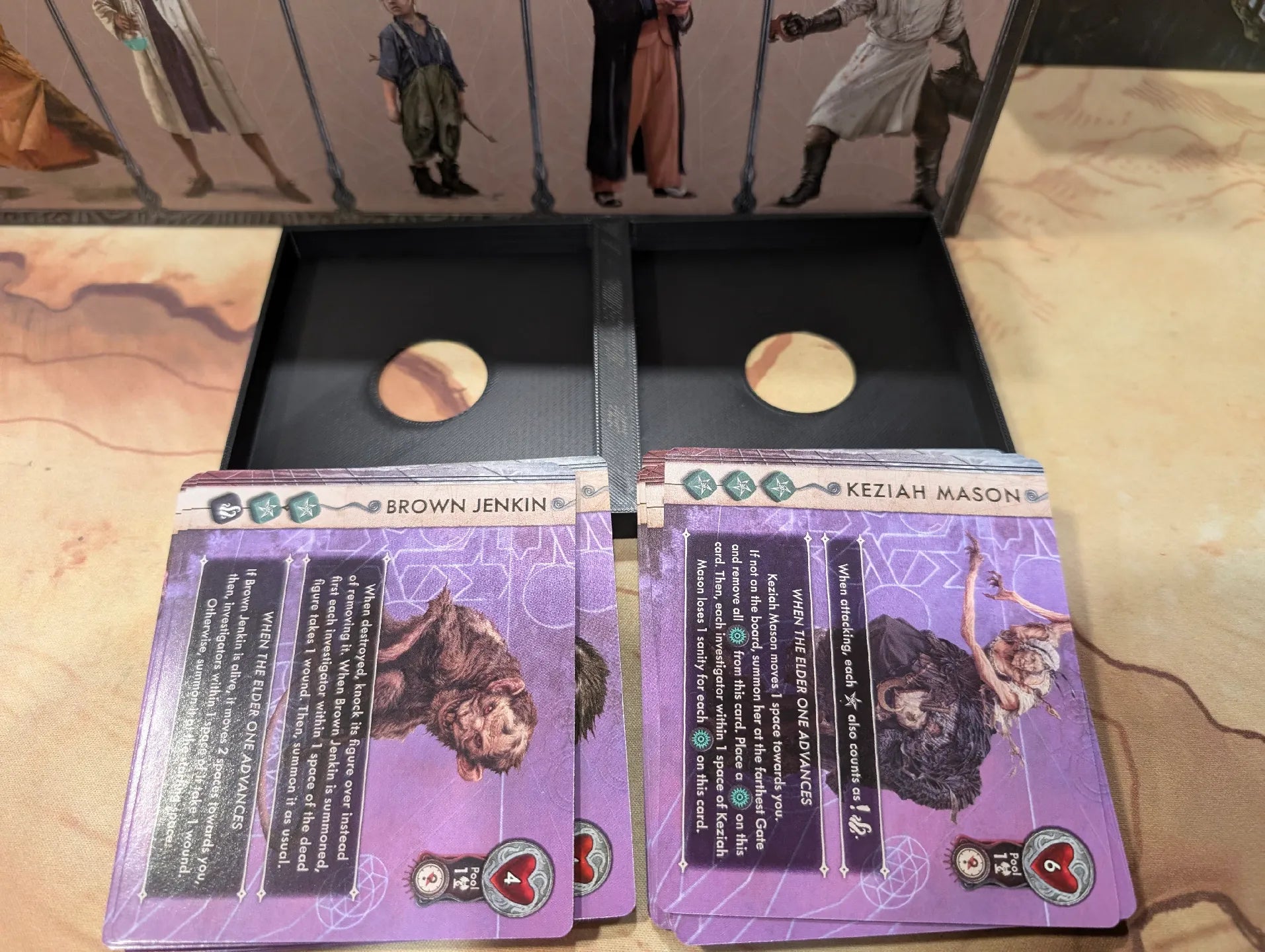 Cthulhu Death May Die Insert (Holds Season 1, 2, 3, 4, Unknowable, Goat, Yog, Ithaqua, Animal Allies) - KreativLayers