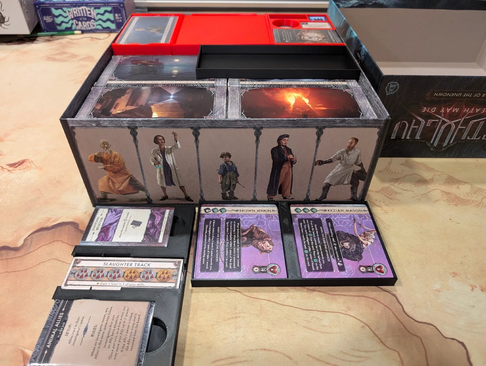 Cthulhu Death May Die Insert (Holds Season 1, 2, 3, 4, Unknowable, Goat, Yog, Ithaqua, Animal Allies) - KreativLayers