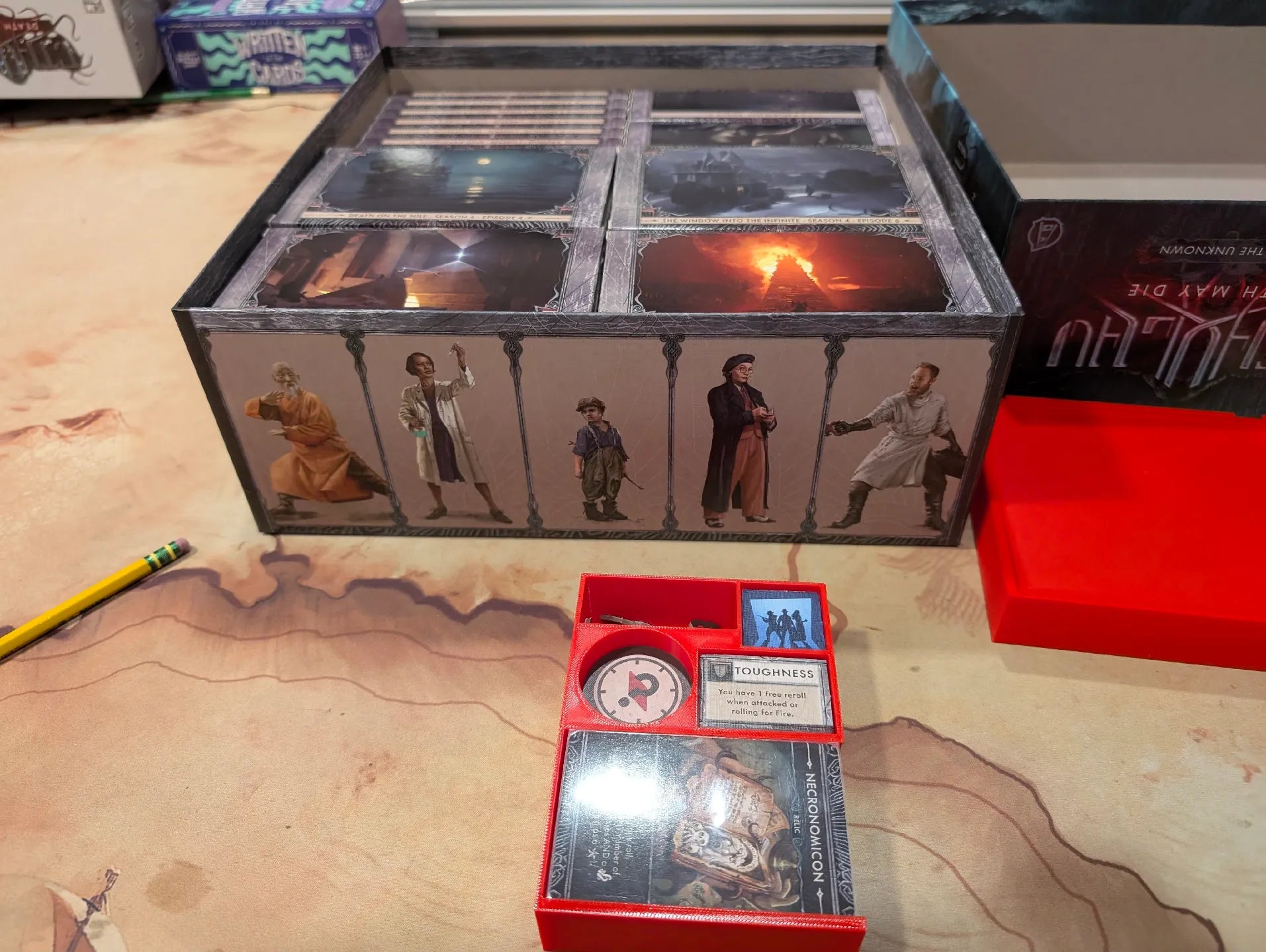 Cthulhu Death May Die Insert (Holds Season 1, 2, 3, 4, Unknowable, Goat, Yog, Ithaqua, Animal Allies) - KreativLayers